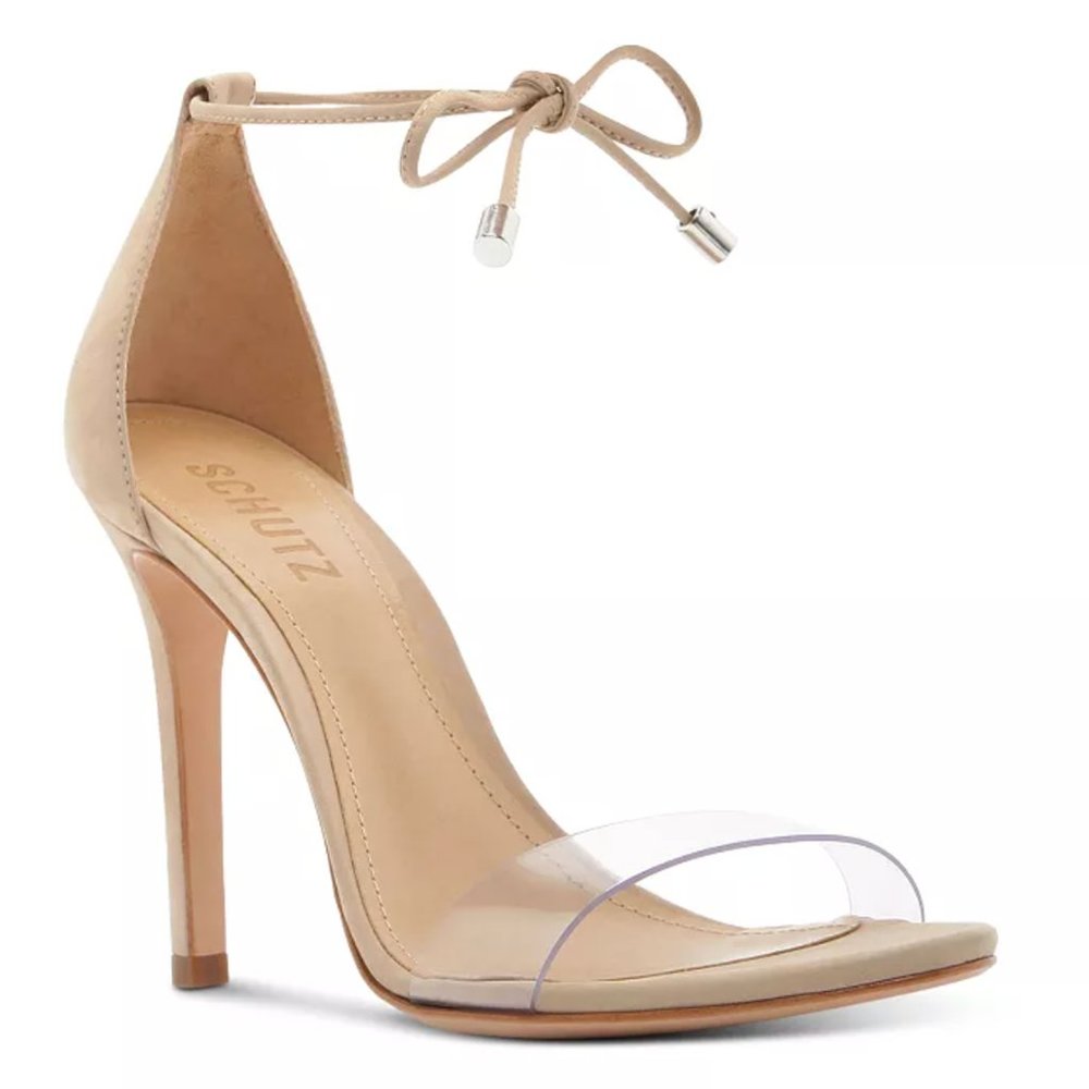 New with tag! Schutz Women's High Heel Nude Sandal Ankle Strap